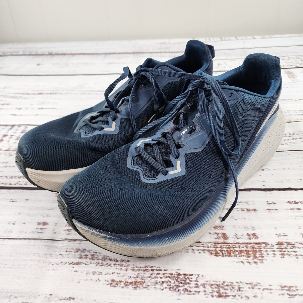 Altra FWD Via Running Shoes Mens 12 Navy Blue Max Cushion Sneakers